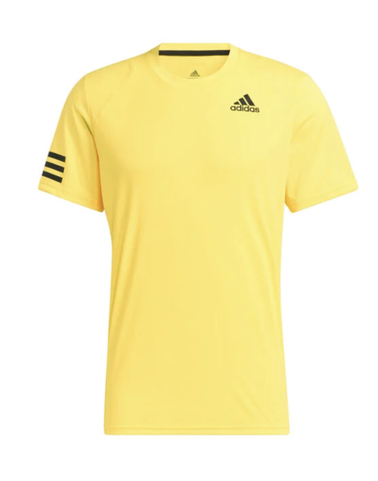 Maglietta Adidas Club 3 Stripes Junior giallo
