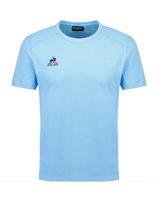 Maglietta Le Coq Sportif SS N°4 azzurra
