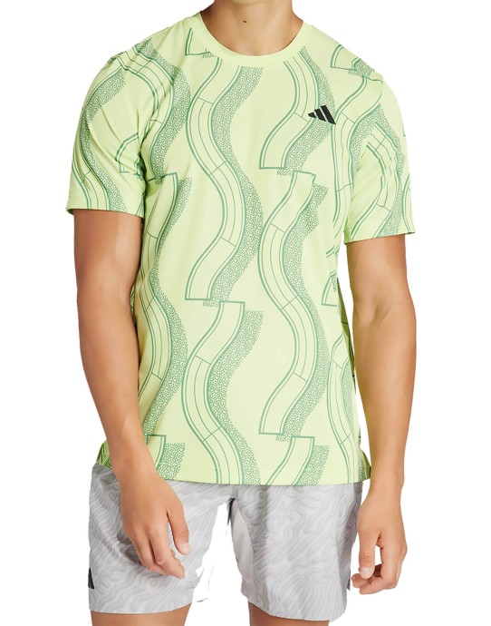 Maglietta Adidas Club Graphic Green