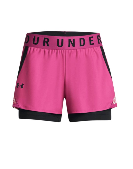 Pantaloncini Under Armour Play Up 2-in-1 donna Pink